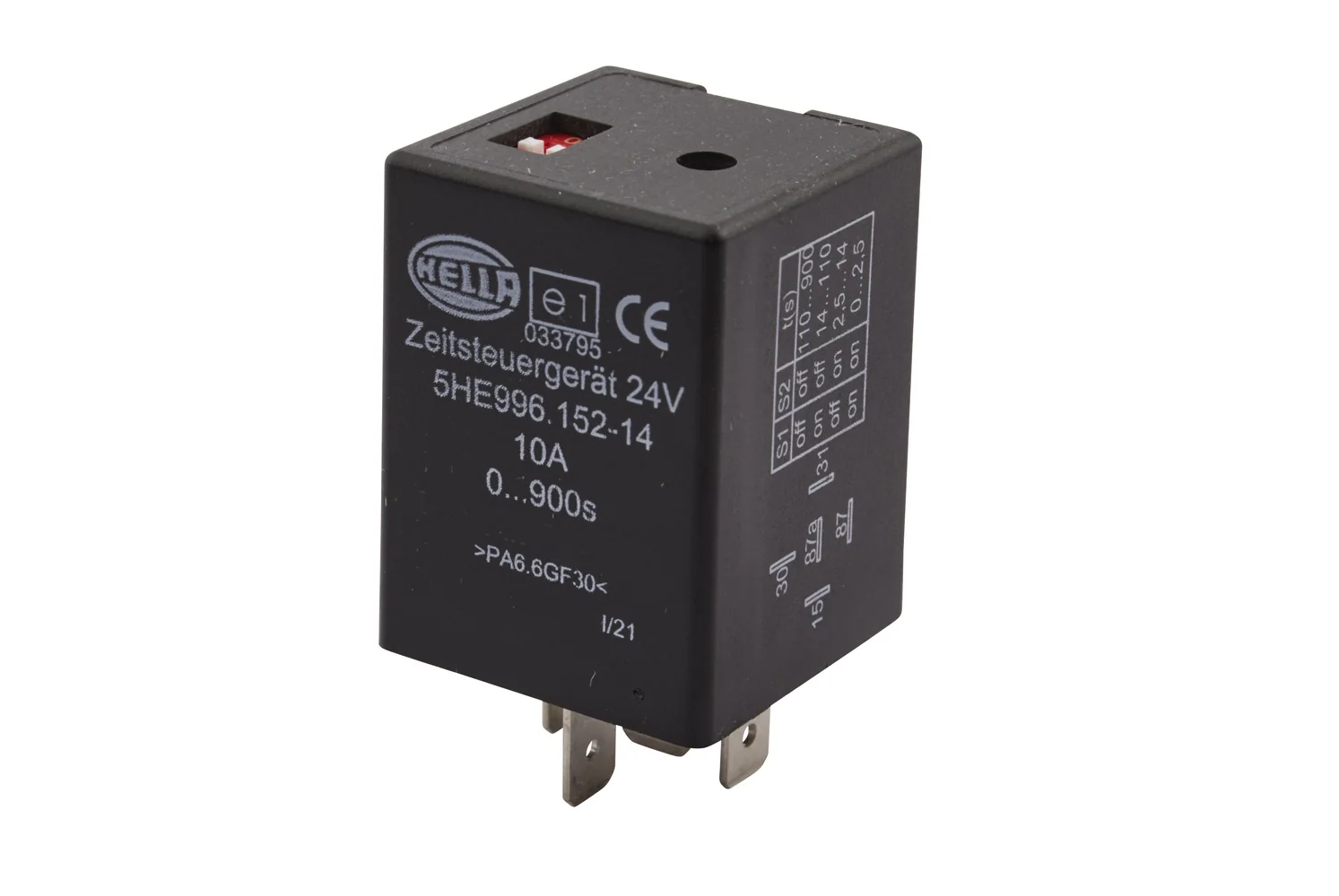 HELLA - 5HE 996 152-141 - Time Relay, 24V, Number of connectors: 5