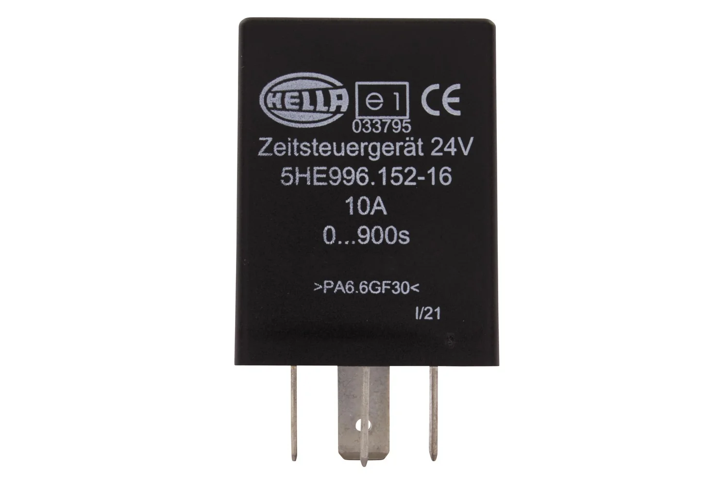 HELLA - 5HE 996 152-161 - Time Relay, 24V, Number of connectors: 5
