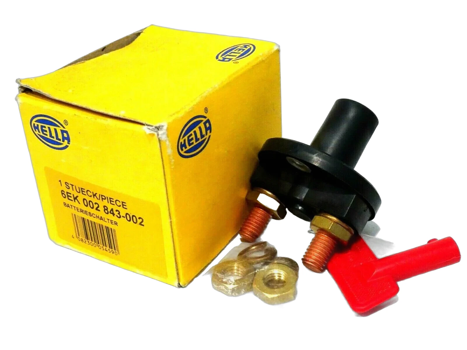 HELLA - 6EK 002 843-002 - Main Switch, battery, S33, Rotary Operation, Number of connectors: 2