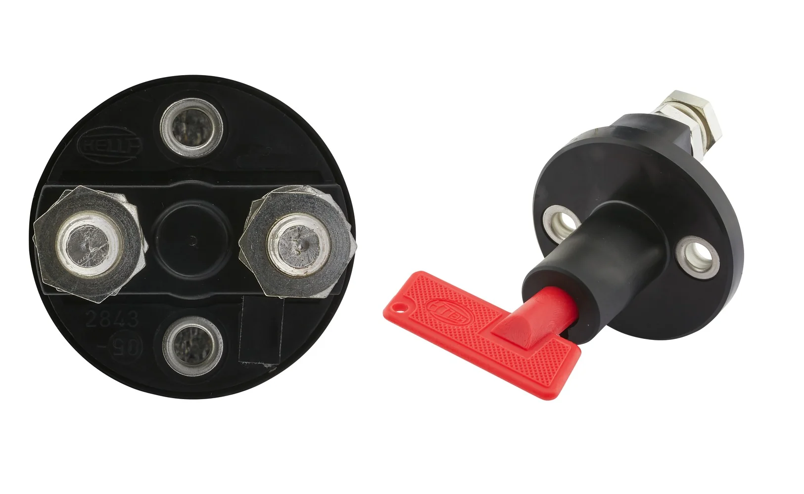 HELLA - 6EK 002 843-051 - Main Switch, battery, Rotary Operation, Number of connectors: 2