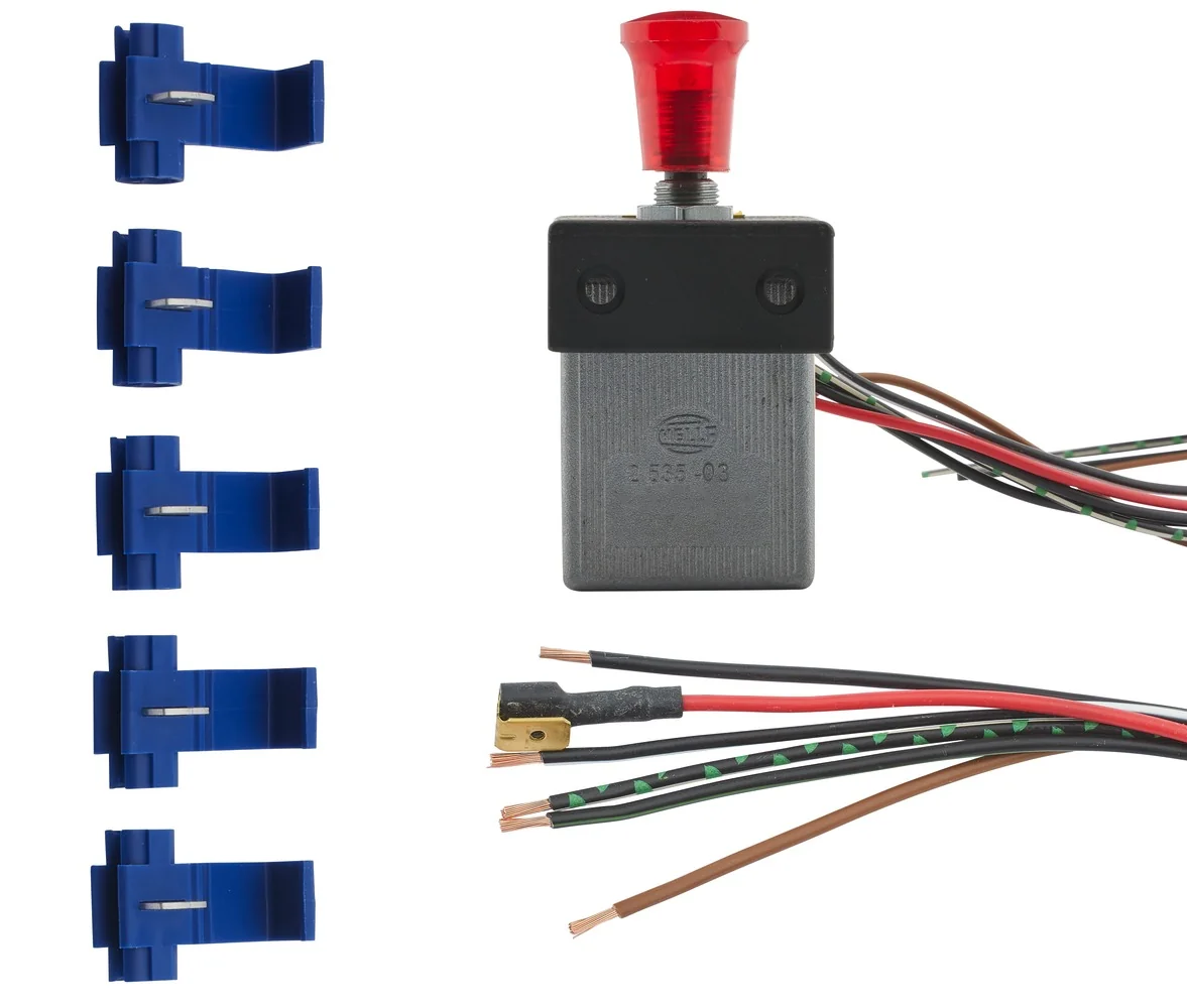 HELLA - 6HD 002 535-031 - Hazard Warning Light Switch, Pull Actuation, 12V