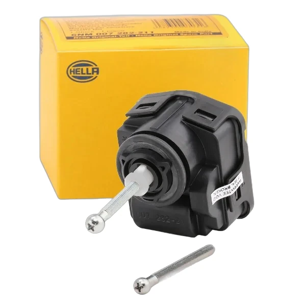 HELLA - 6NM 007 282-221 - Actuator, headlight levelling, 12V, 3-pin connector, Electric, Halogen