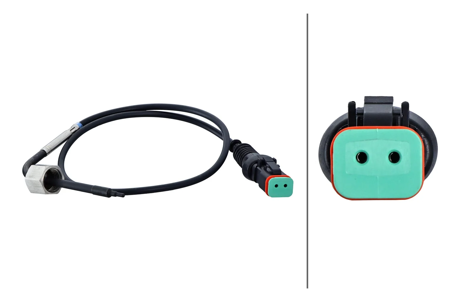 HELLA - 6PT 358 181-931 - Sensor, exhaust gas temperature, 2-pin connector