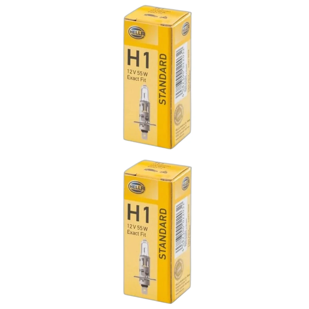 HELLA - 8GH 002 089-131 - Halogen-Bulb, H1, Standard, 12V, 55W, Quantity: 1