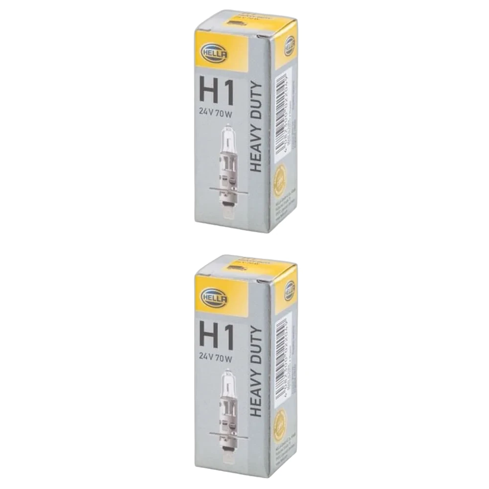 HELLA - 8GH 002 089-251 - Halogen-Bulb, H1, Heavy Duty, 24V, 70W, Quantity: 1