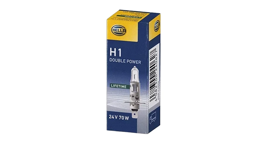 HELLA - 8GH 002 089-491 - Halogen-Bulb, H1, Heavy Duty Expert, 24V, 70W, Quantity: 1