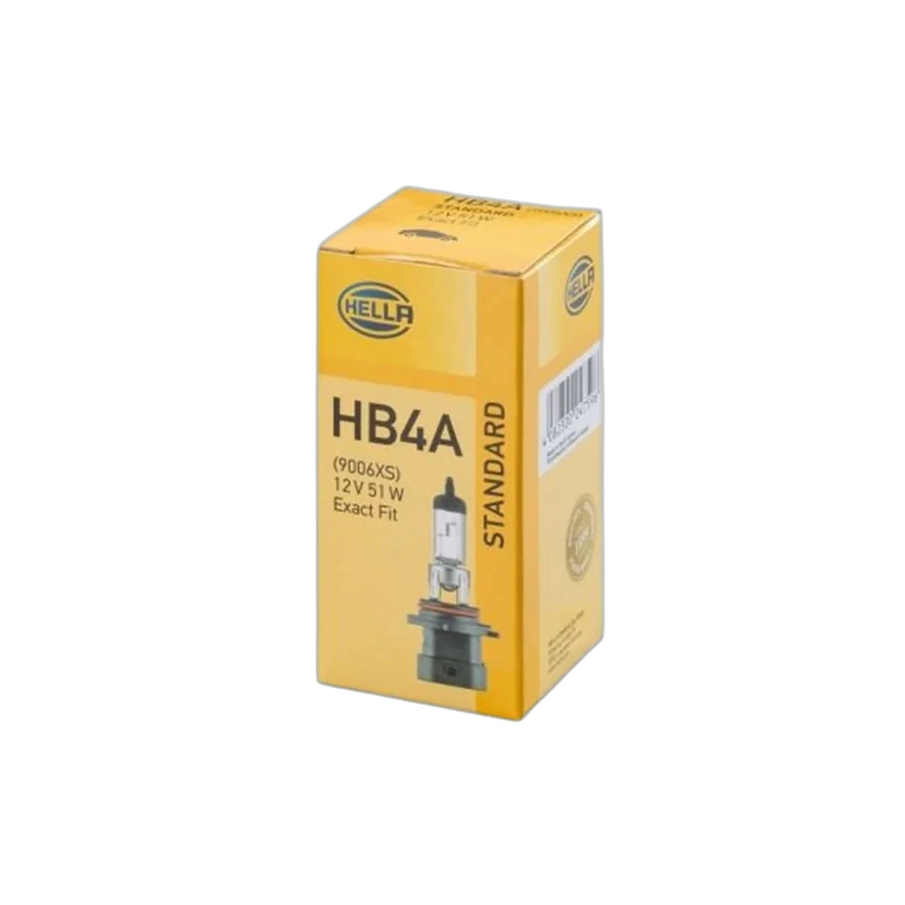 HELLA - 8GH 005 636-201 - Halogen-Bulb, HB4A, Standard, 12V, 51W, Quantity: 1