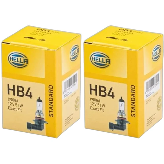 HELLA - 8GH 005 636-201 - Halogen-Bulb, HB4A, Standard, 12V, 51W, Quantity: 1
