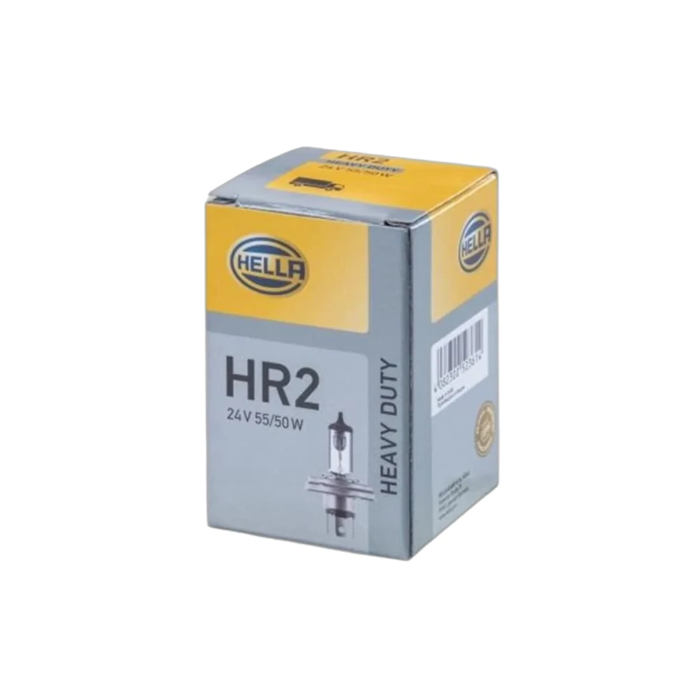 HELLA - 8GJ 003 133-242 - Halogen-Bulb, R2 (Bilux), Heavy Duty, 24V, 75/70W, Quantity: 1
