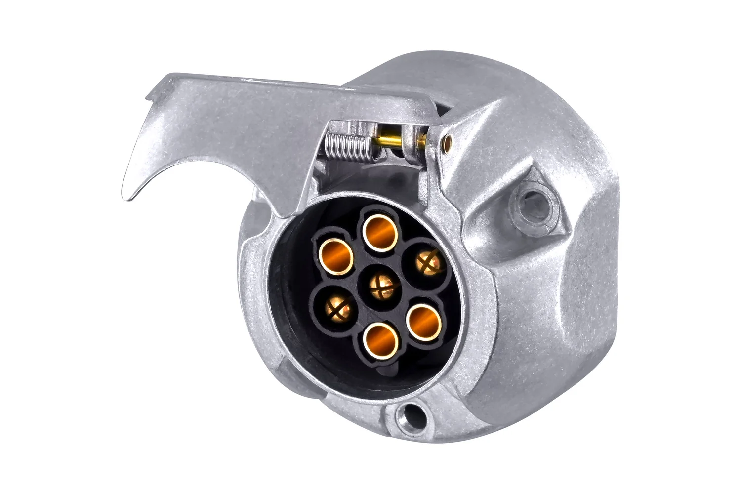 HELLA - 8JB 001 941-001 - Socket, 7-pin connector, Screw Connection, Plug: Screw Contact, Quantity: 1