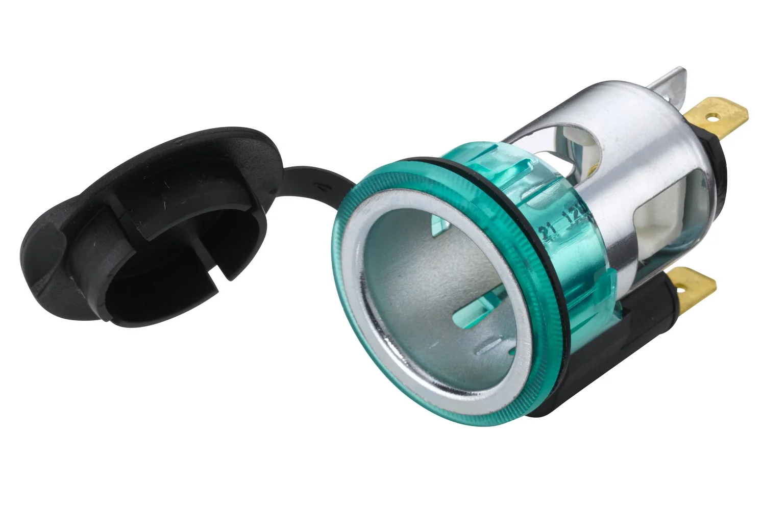 HELLA - 8JB 008 023-011 - Socket, 12V, 2-pin connector, Fitting, Plug: Blade Terminal