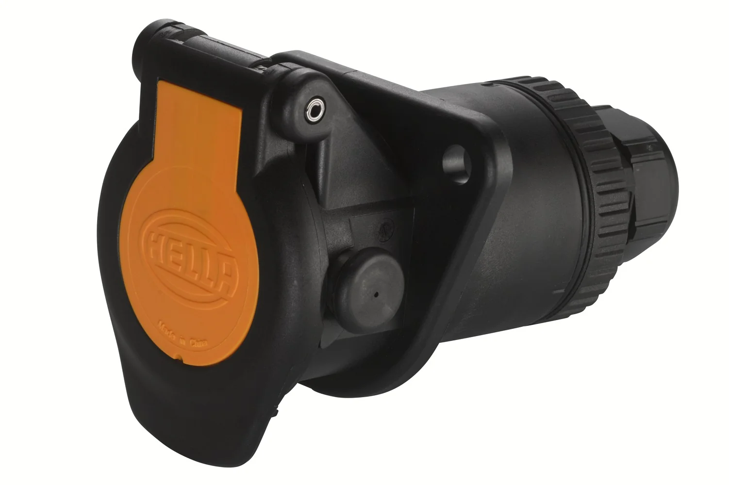 HELLA - 8JB 011 895-001 - Socket, 12V, 7-pin connector, Screw Connection, Plug: Round Plug, Quantity: