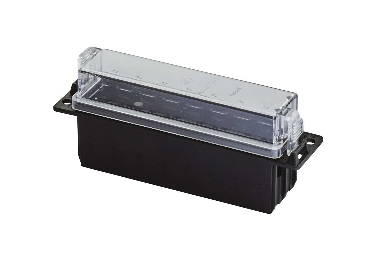 HELLA - 8JD 005 993-161 - Fuse Box, for ATO fuse, 8-pin connector, Number of connectors: 16, transpare
