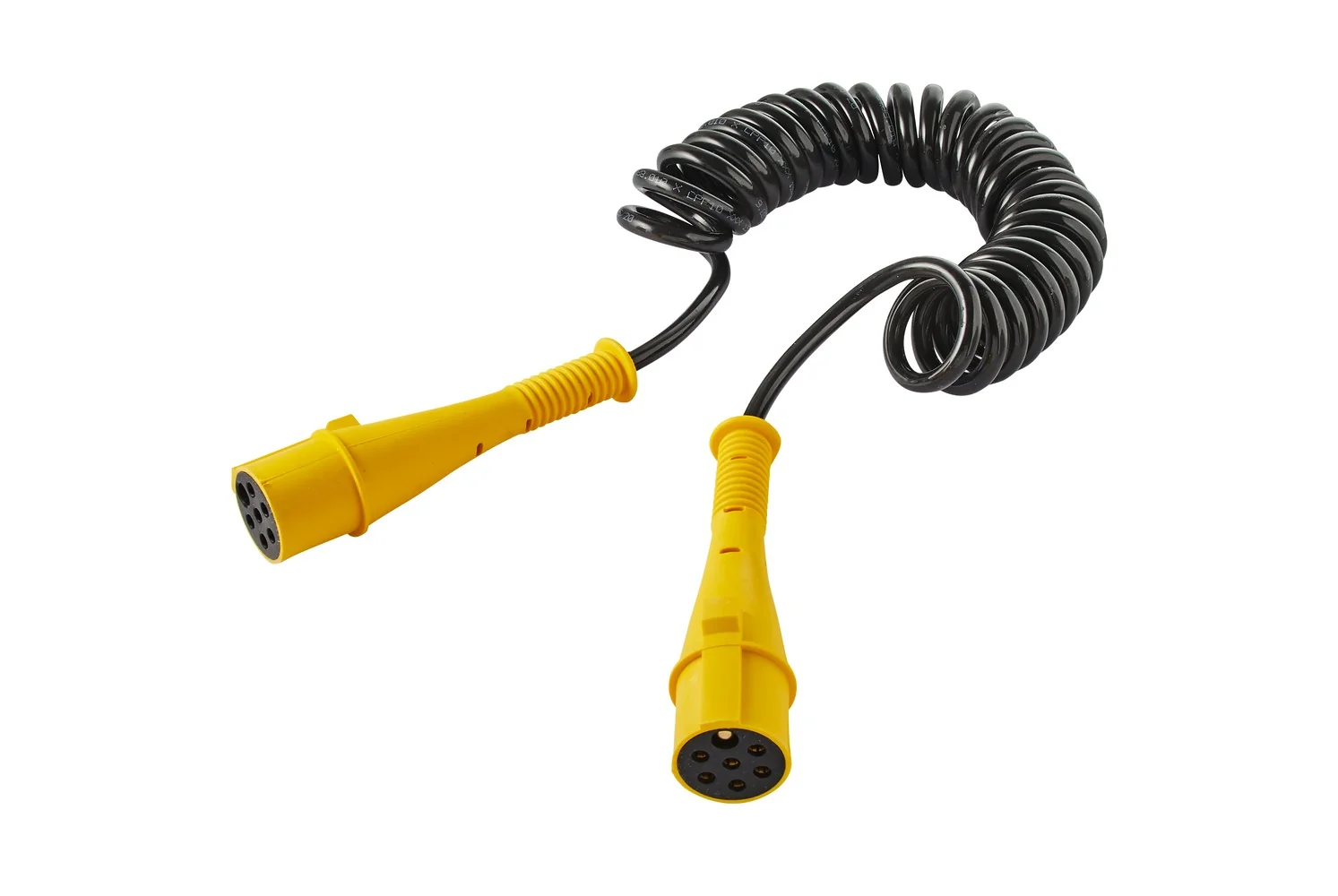 HELLA - 8KA 007 648-011 - Coiled Cable, 5-pin connector, 24V, PU (Polyurethane)