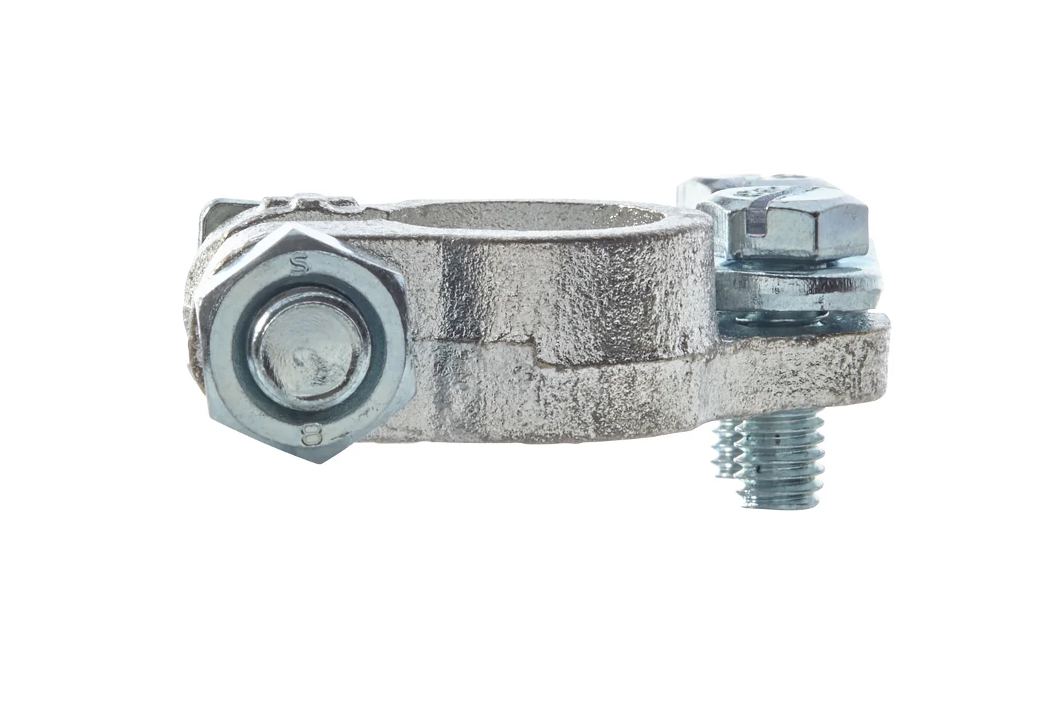 HELLA - 8KX 091 451-031 - Battery Terminal Clamp, for positive terminal/Cast Part, Battery Terminal Ø: 1