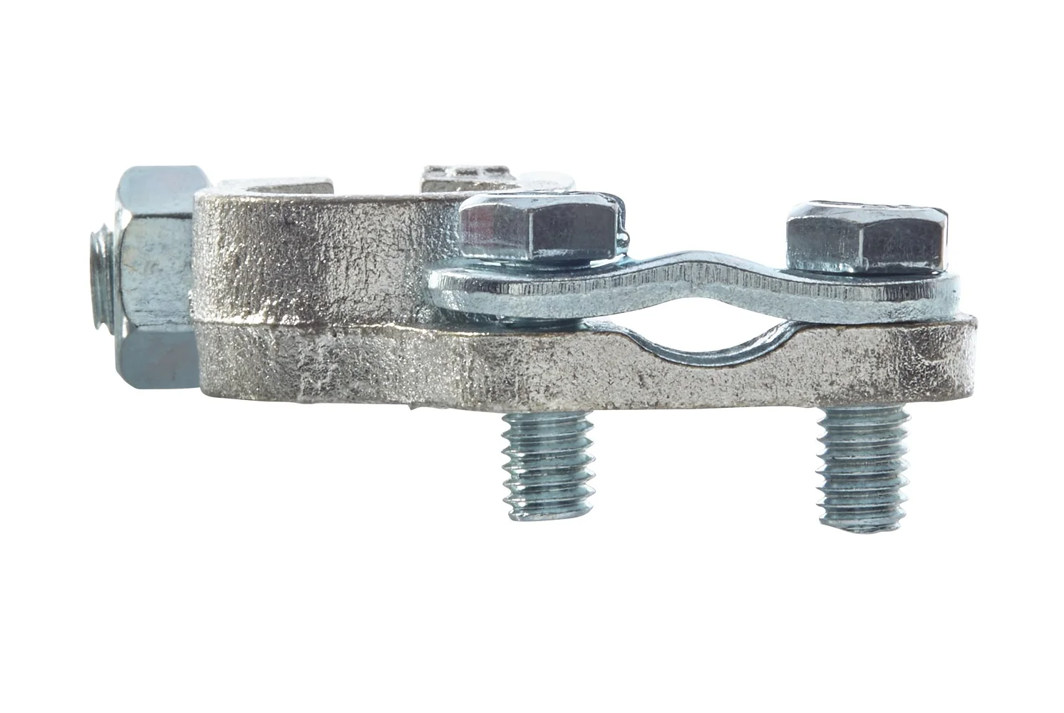 HELLA - 8KX 091 451-031 - Battery Terminal Clamp, for positive terminal/Cast Part, Battery Terminal Ø: 1