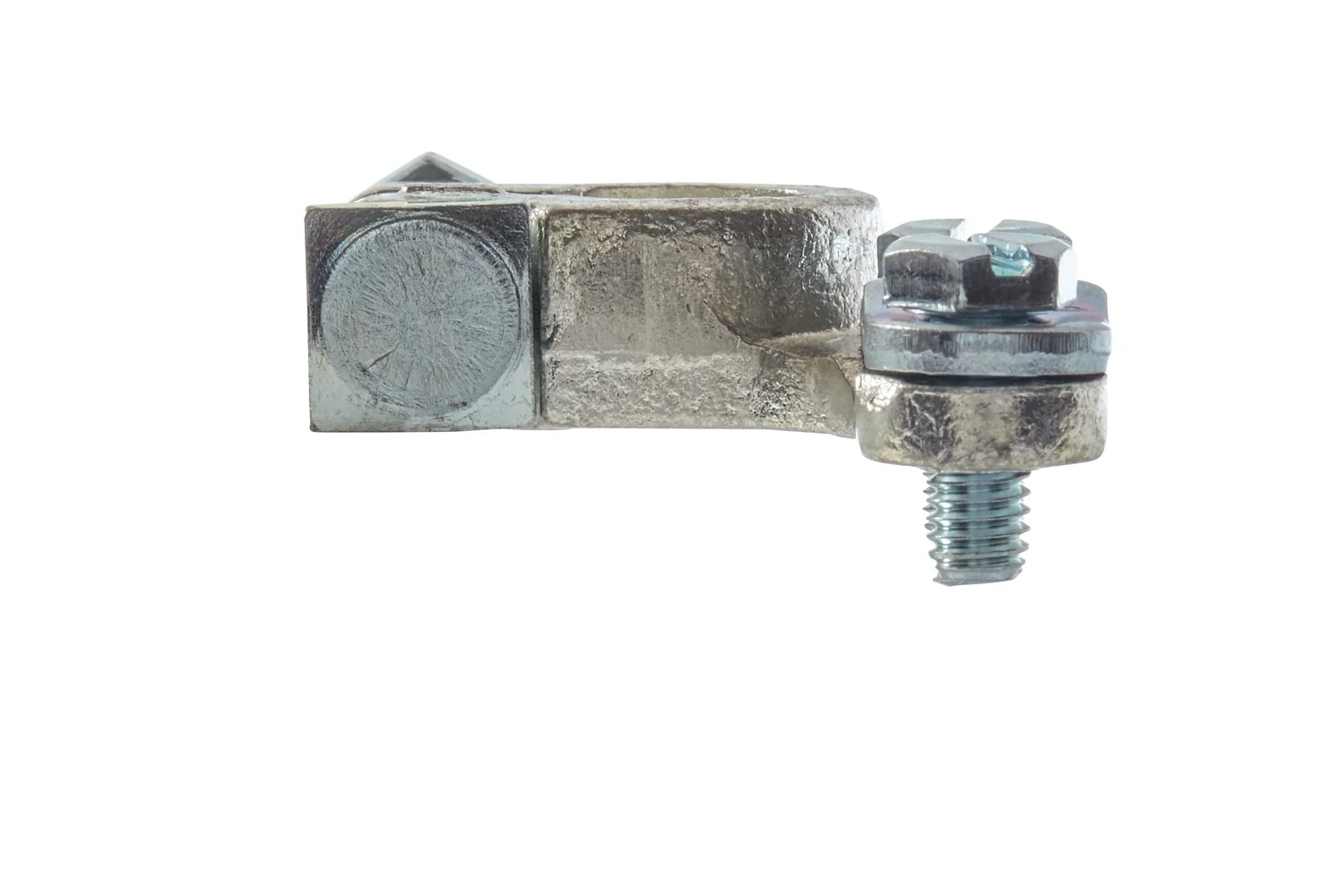 HELLA - 8KX 091 452-031 - Battery Terminal Clamp, for negative terminal/Cast Part, Battery Terminal Ø: 1