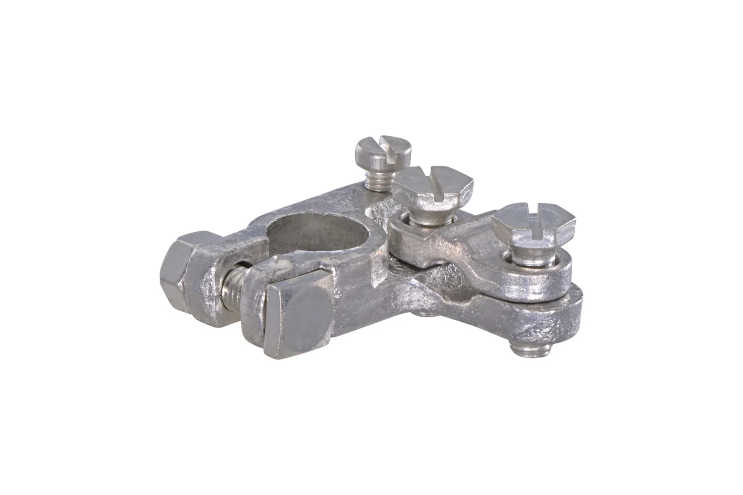 HELLA - 8KX 707 911-042 - Battery Terminal Clamp, for positive terminal/Cast Part, Battery Terminal Ø: 1