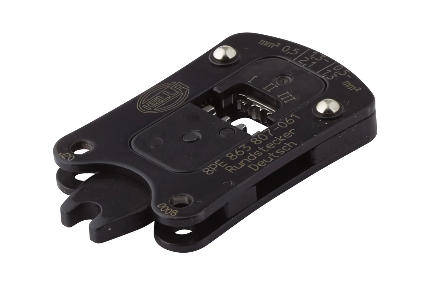 HELLA - 8PE 863 807-061 - Crimping Pliers Insert, Metal, Black