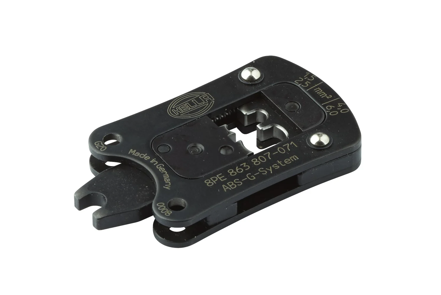 HELLA - 8PE 863 807-071 - Crimping Pliers Insert, Metal, black