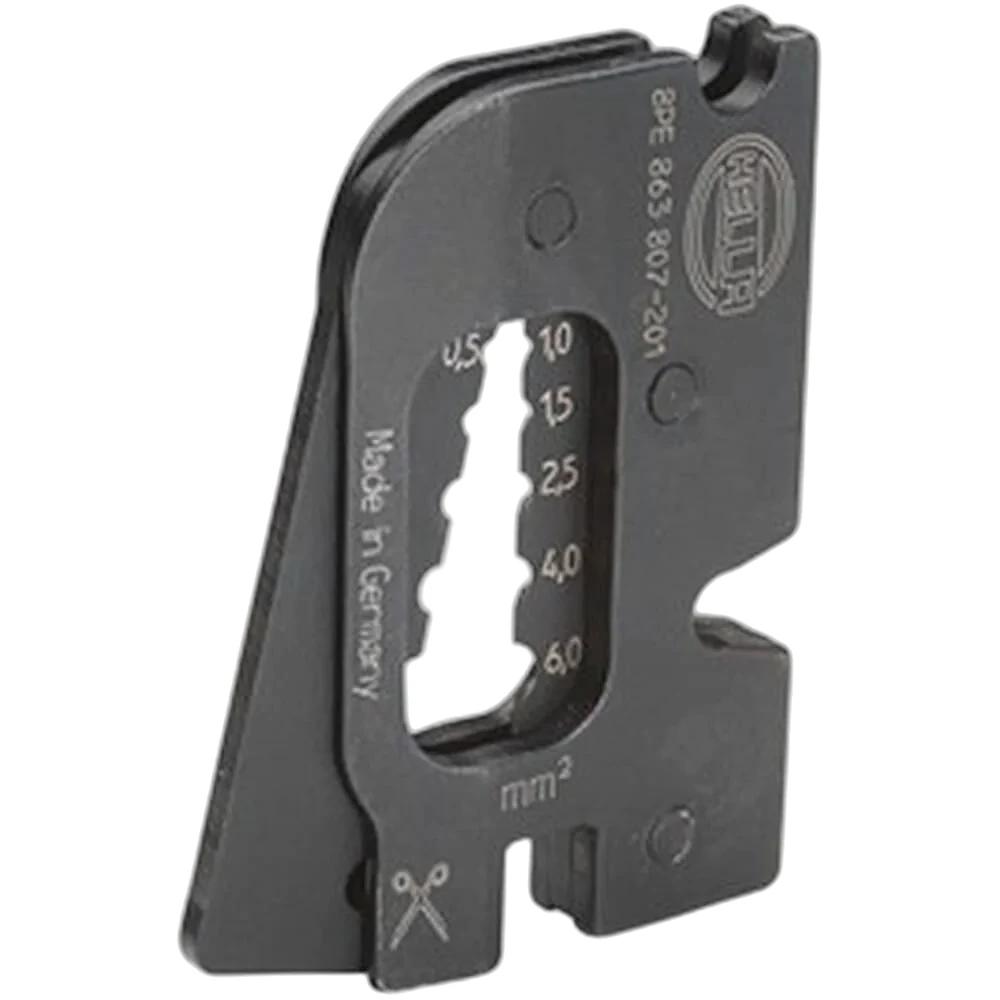 HELLA - 8PE 863 807-201 - Crimping Pliers Insert, Metal, Black