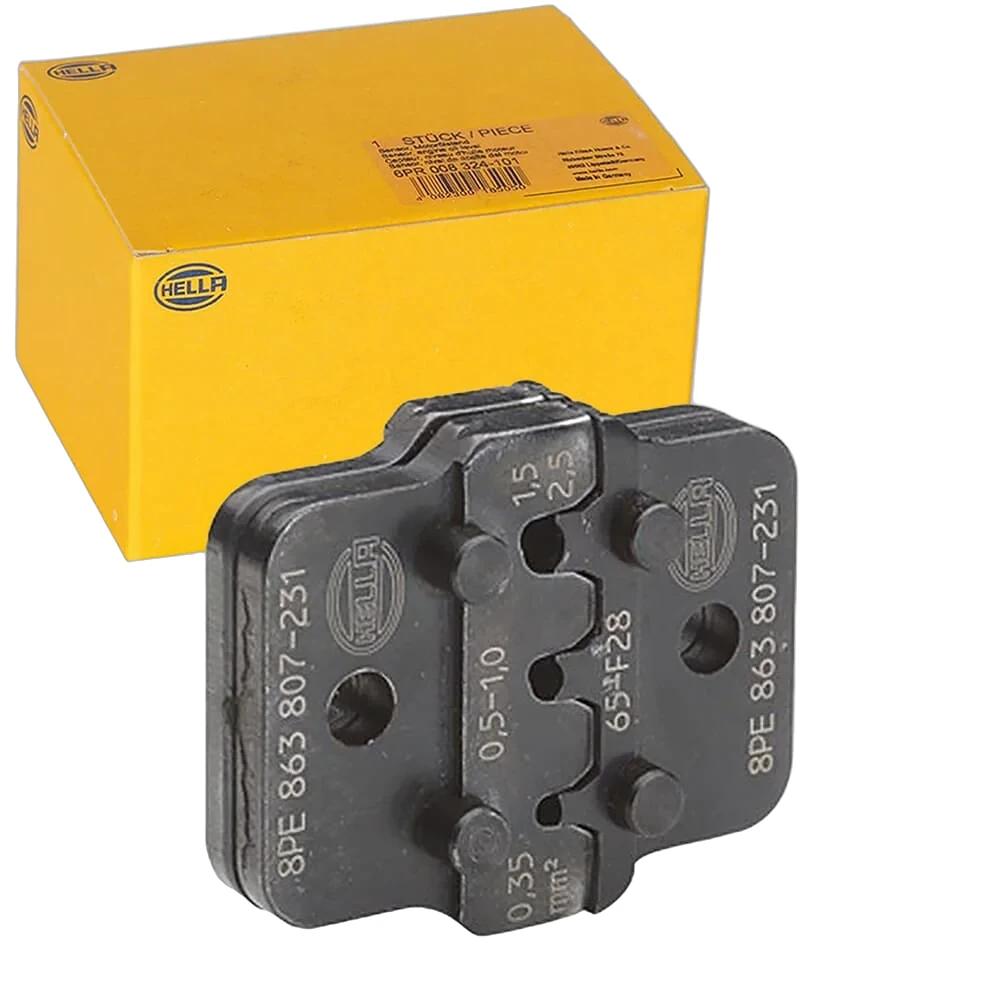 HELLA - 8PE 863 807-231 - Crimping Pliers Insert, Metal, Black, Ø of: 0.35mm, Ø up to: 2.5mm