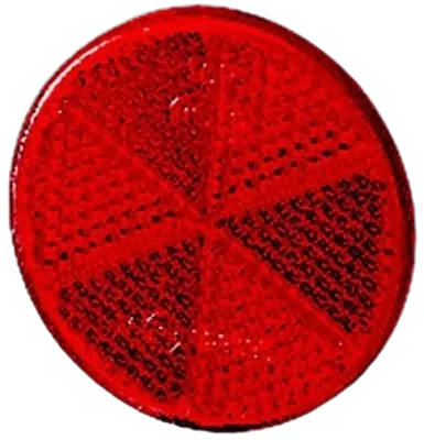 HELLA - 8RA 002 014-277 - Reflector, Lens Colour: Red, round, Glued/mounting – Rear