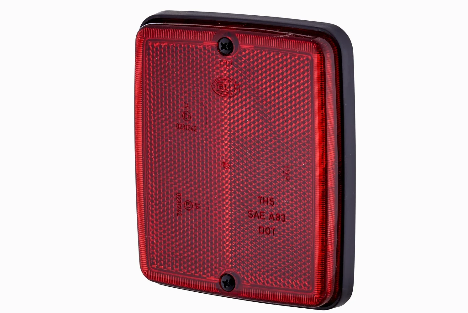 HELLA - 8RA 003 660-007 - Reflector, Lens Colour: Red, rectangular, mounting/Screw Connection