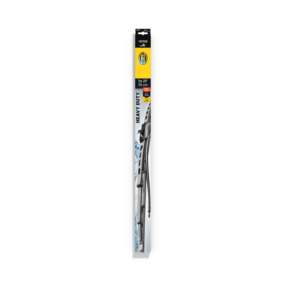 HELLA - 9XW 206 480-841 - Heavy Duty Wiper Blade, HD70B, 28", 700mm, both sides, Quantity: 1