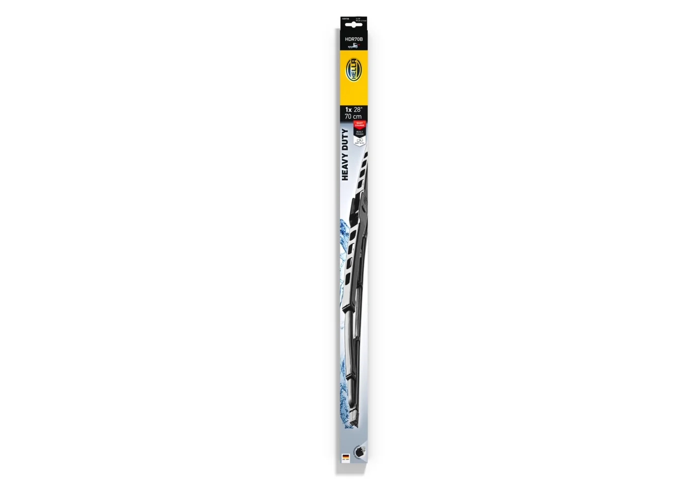 HELLA - 9XW 206 480-851 - Heavy Duty Wiper Blade, HDR70B, 28", 700mm, Front, Quantity: 1