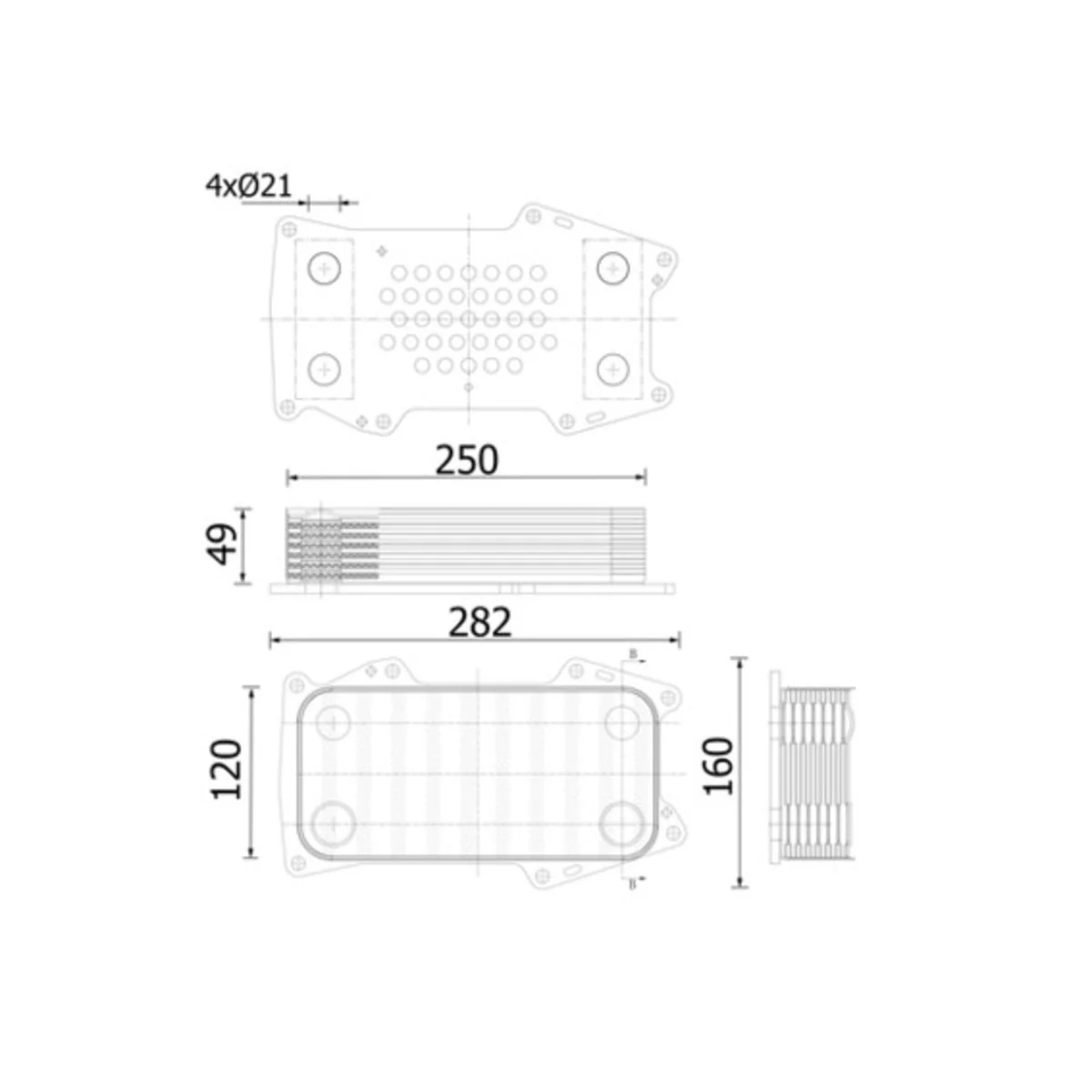 Mahle - CLC 302 000S - Oil Cooler for DEUTZ-FAHR AGROTRON