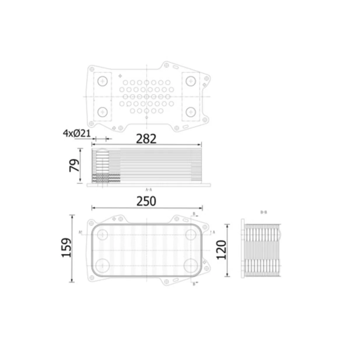Mahle - CLC 304 000S - Oil Cooler for ABG TITAN