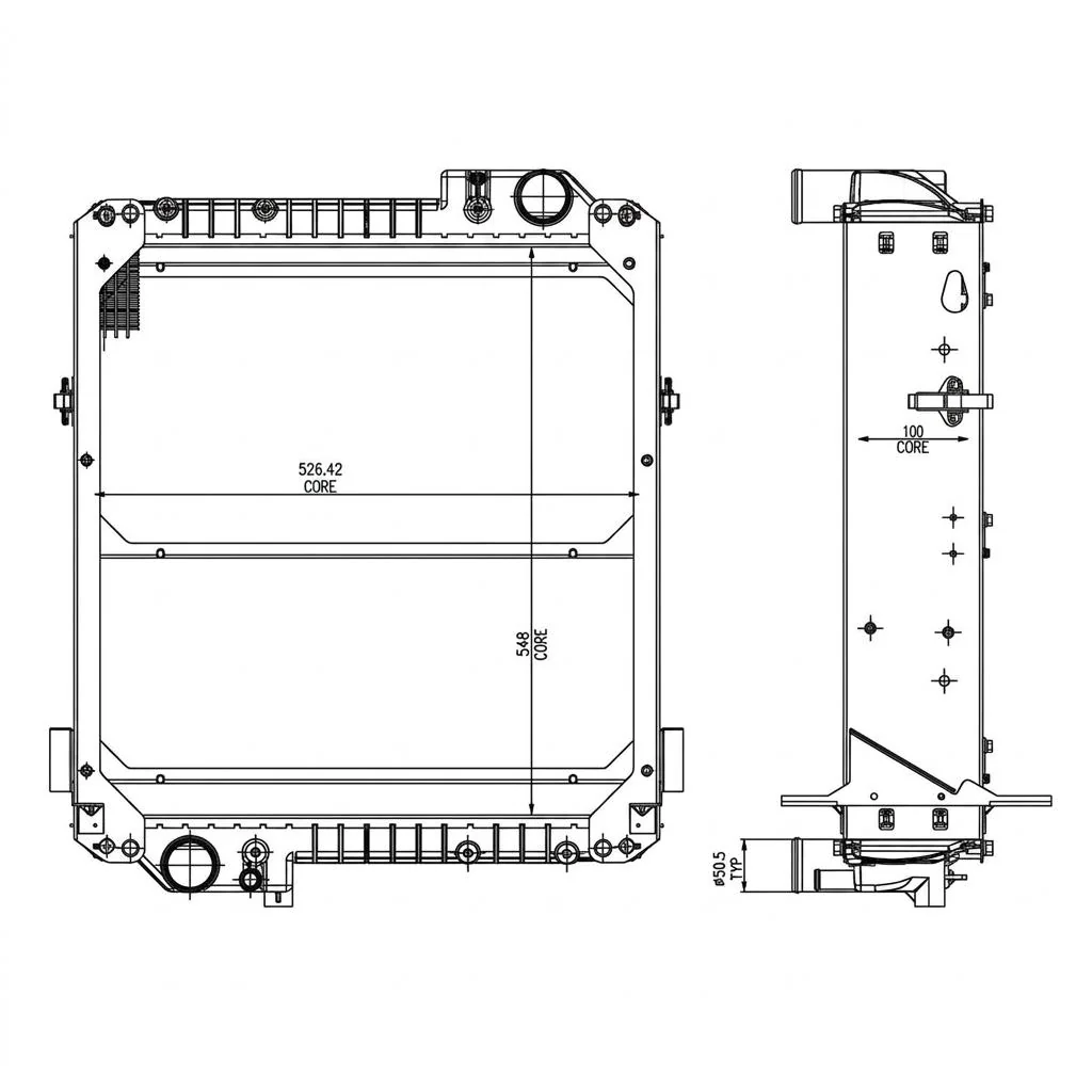Nrf - 54072 - Engine Cooling Radiator