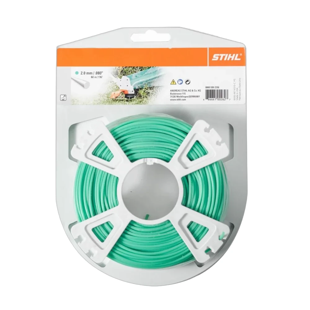 Stihl - 0000-930-2336 - Round Line Diameter 2.0 mm x 60.0 m Green