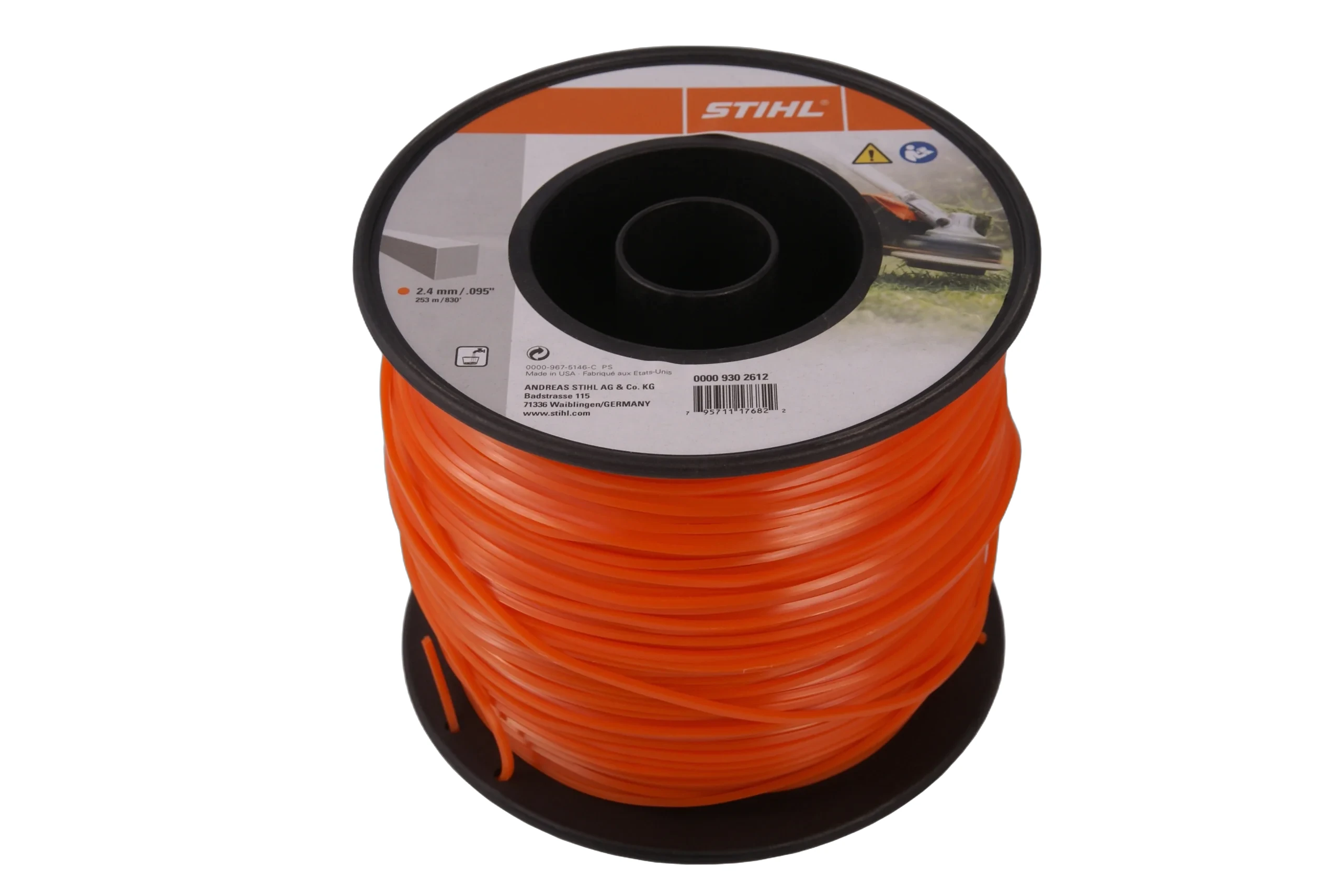 Stihl - 0000-930-2612 - Square Line Diameter 2.4 mm x 253.0 m