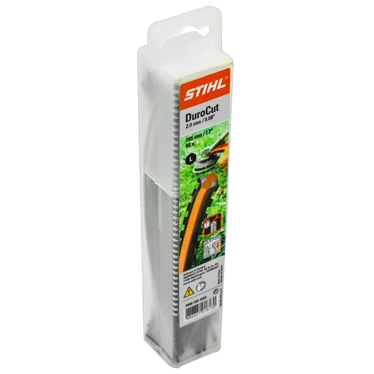 Stihl - 0000-930-3503 - Serrated Line Diameter 2.0 mm x 0.195 m Brown