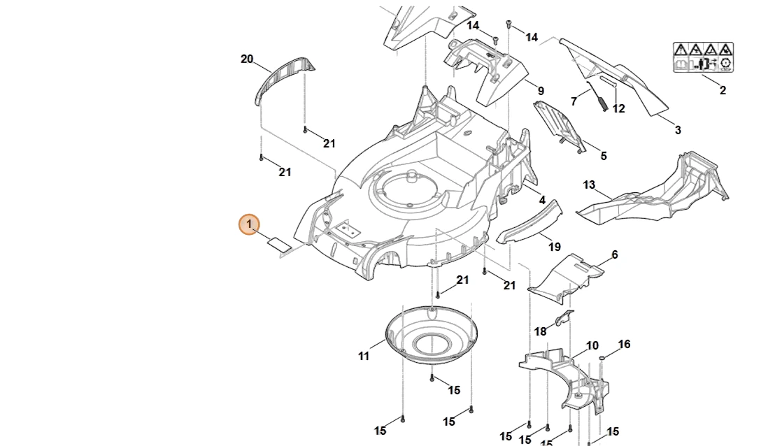 Stihl - 0000-967-1000 - Plate