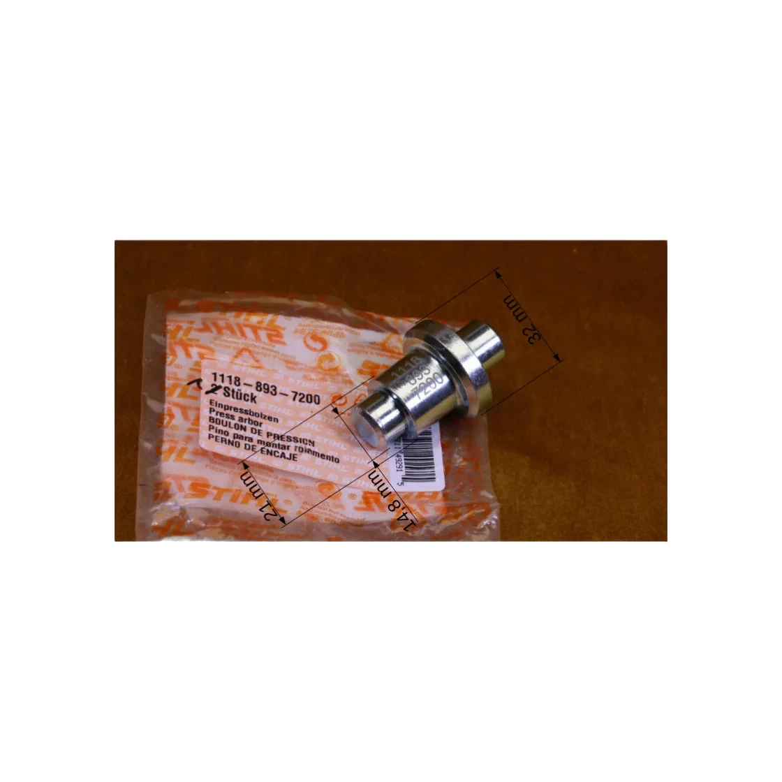 Stihl - 1118-893-7200 - Press-Fit Pin