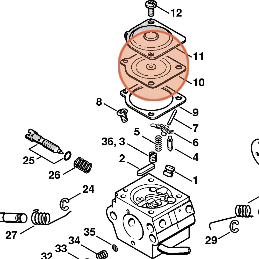Stihl - 1123-121-4700 - Control Diaphragm