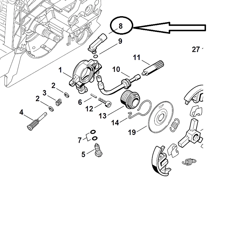 Stihl - 1127-640-9200 - Angle Element