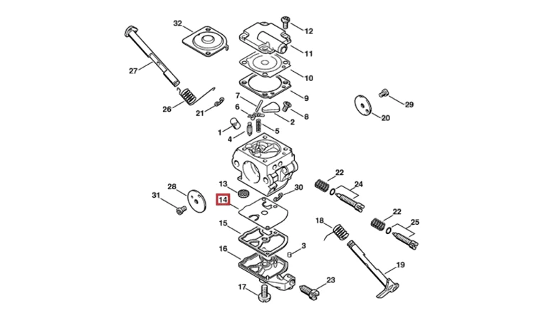 Stihl - 1129-121-4800 - Pump Diaphragm