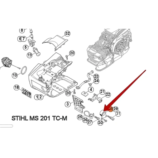 Stihl - 1129-790-9900 - Ring Shock Absorber