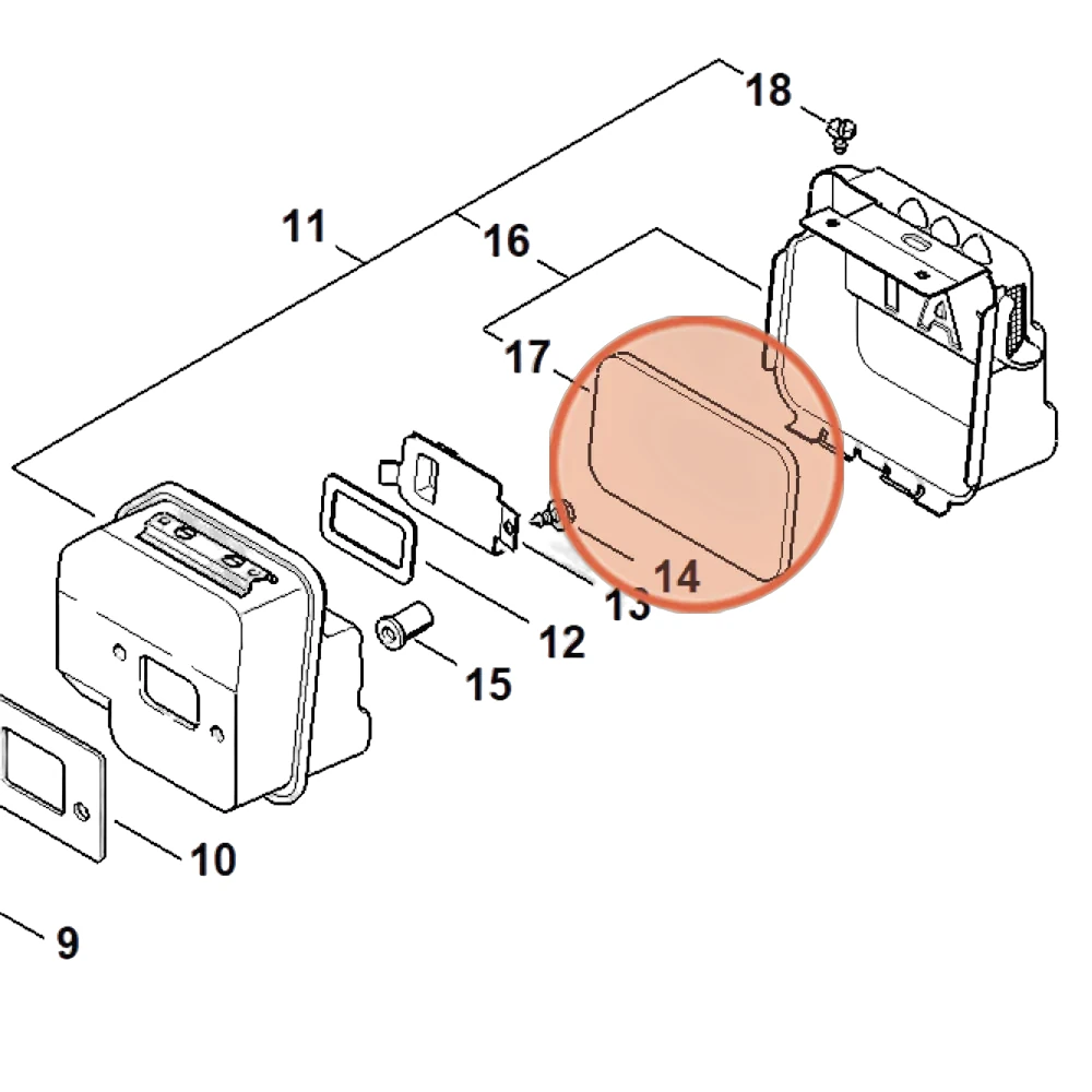 Stihl - 1130-146-9000 - Insulating Mat