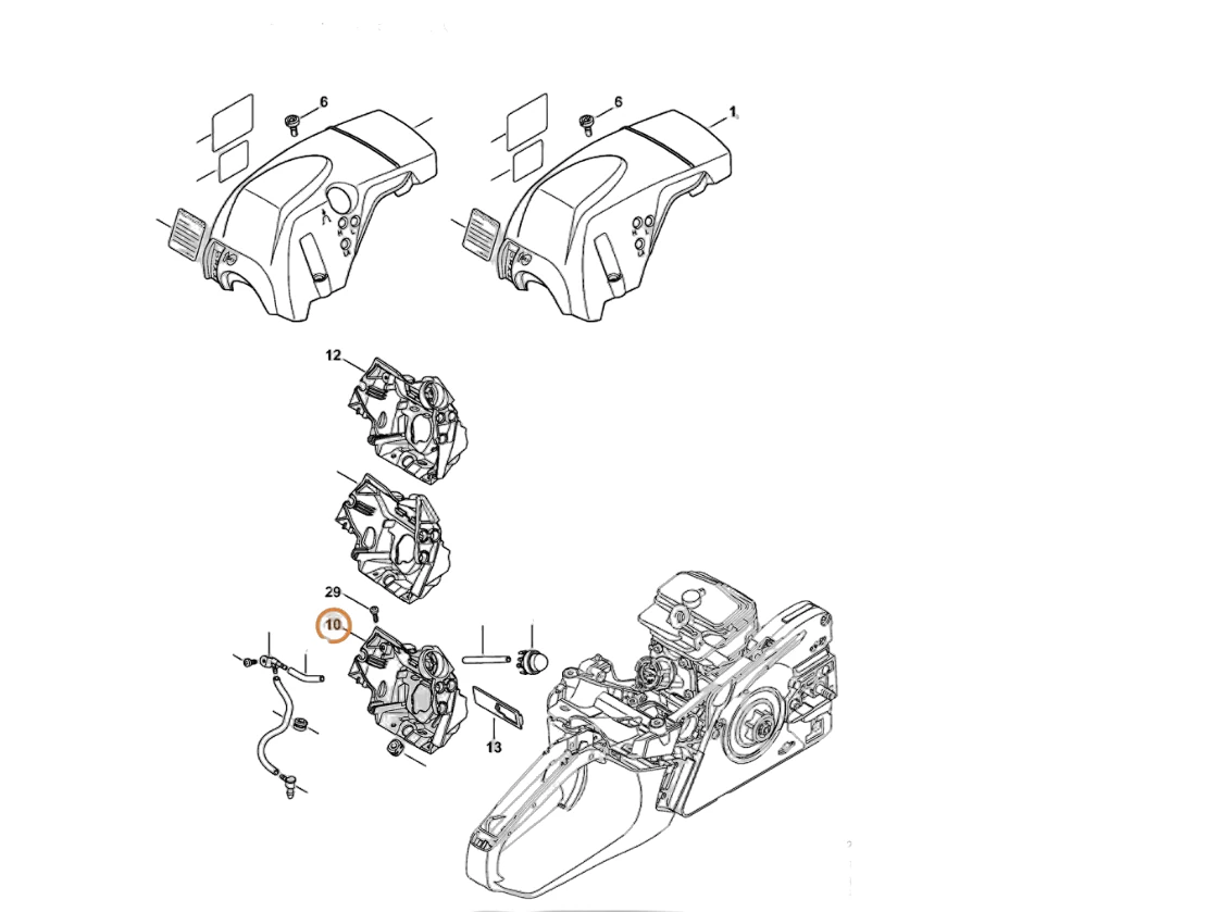 Stihl - 1143-087-3003 - Air Flow Control Cover