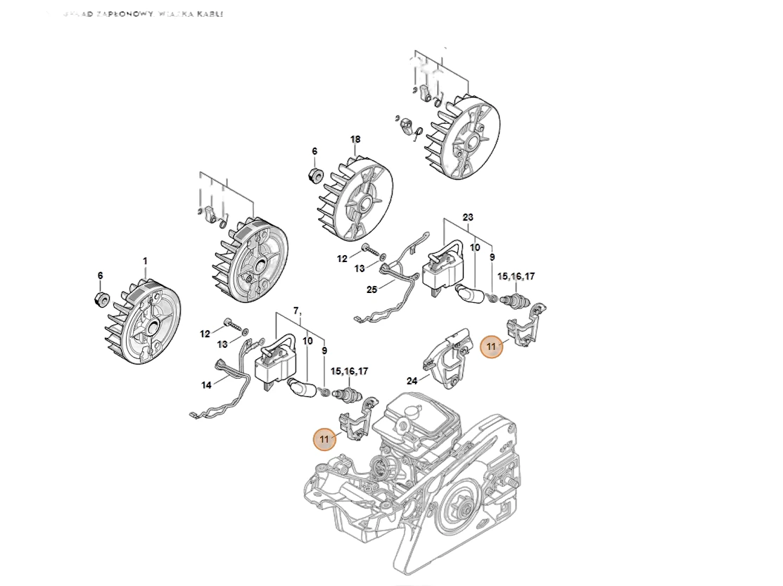 Stihl - 1143-440-3503 - Cable Mounting