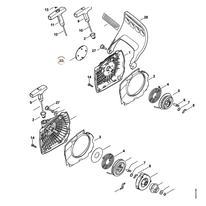 Stihl - 1143-967-1503 - Type Plate For Device MS 251