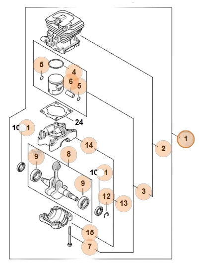 Stihl - 1148-020-0203 - Drive Unit