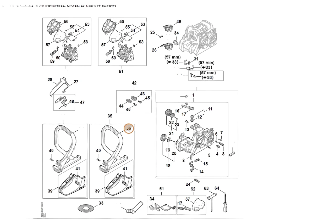 Stihl - 1148-791-1704 - Tube Handle