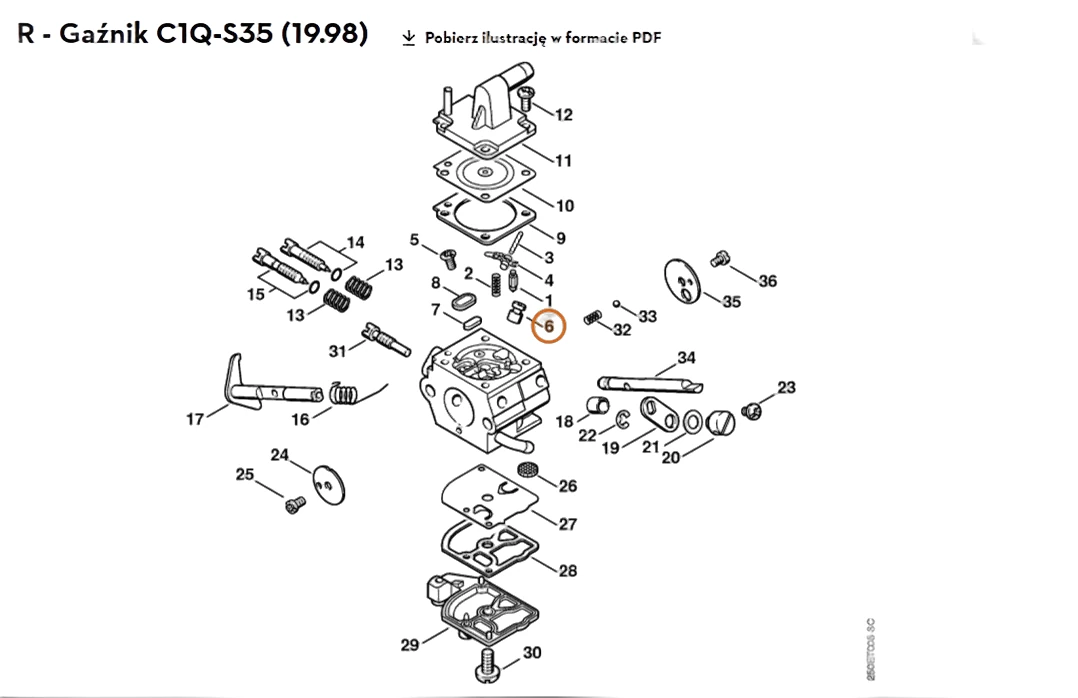 Stihl - 4132-121-5400 - Valve Nozzle