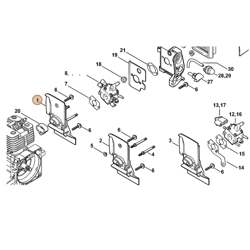 Stihl - 4134-120-0102 - Carburetor Housing